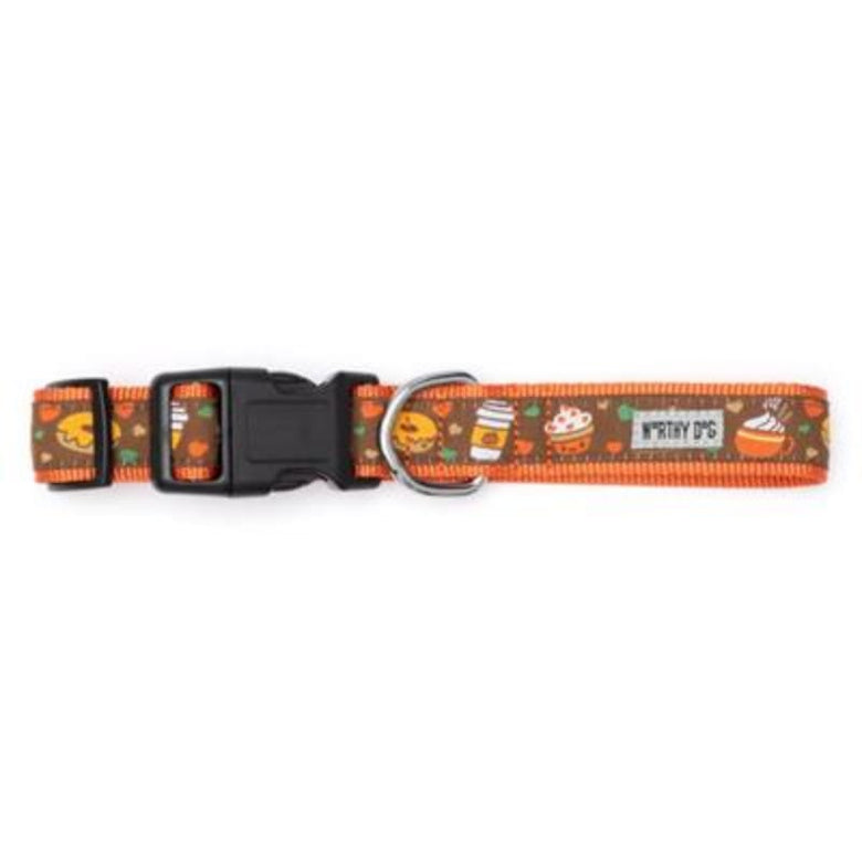 The Worthy Dog COLLARS Pumpkin Spice Fall Harvest Dog Collar