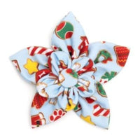 The Worthy Dog Collars S Cookies for Santa Paws Flower Christmas Holiday Pet Collar Attachment