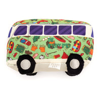 Happy Camper Van Canvas Squeaky Dog Toy