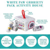 Haute Diggity Dog Toys White Paw Grrriety Pack Interactive Activity House Dog Toy