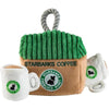 Haute Diggity Dog dog toys Starbarks Coffee House Interactive Plush Dog Toy