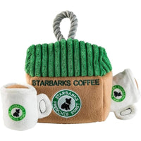 Haute Diggity Dog dog toys Starbarks Coffee House Interactive Plush Dog Toy