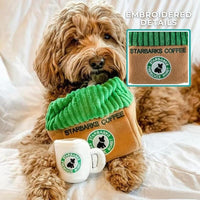 Haute Diggity Dog dog toys Starbarks Coffee House Interactive Plush Dog Toy