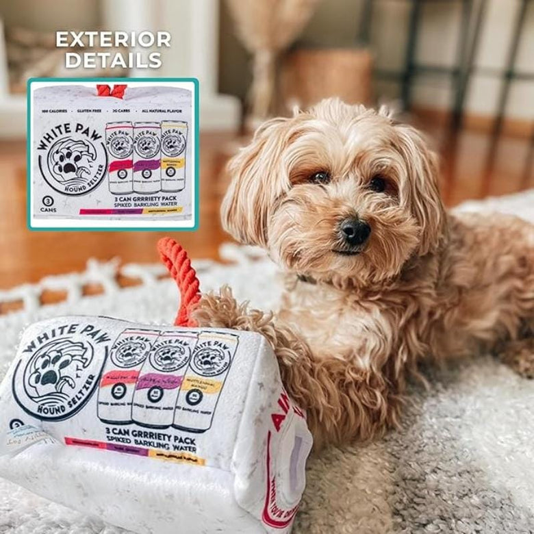 Haute Diggity Dog Toys White Paw Grrriety Pack Interactive Activity House Dog Toy