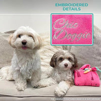 Haute Diggity Dog dog toys Barkin Bag Pink w/ Scarf Plush Squeak Dog Toy