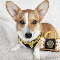 Haute Diggity Dog dog toys Fursace Handbag Plush Squeak Dog Toy