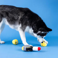 Serving Aces Tennis Sports Plush Squeaky Dog Toy Set - 3 Pc