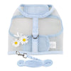 Doggie Design Harnesses XS Cool Mesh Dog Harness with Leash - Baby Blue Daisy