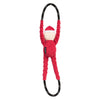 Christmas RopeTugz Santa Claus Plush Squeaky Holiday Tug Dog Toy