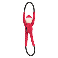 Christmas RopeTugz Santa Claus Plush Squeaky Holiday Tug Dog Toy