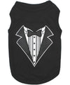 Parisian Pet® Tee's 2XS Black Tuxedo Elegant Formal Embroidered Dog T-Shirt