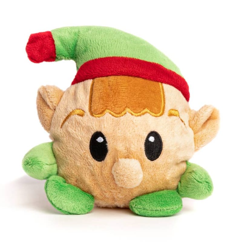 fabdog dog toys SM Christmas Elf Ball Plush Holiday Dog Toy - 2 Sizes