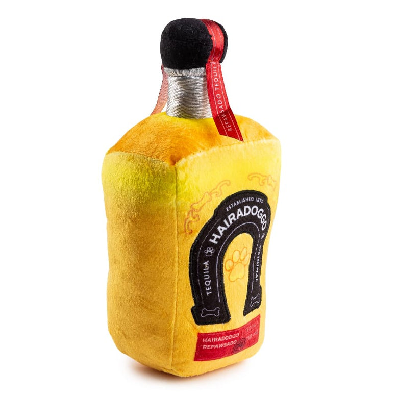Haute Diggity Dog dog toys Hairadoggo Tequila Bottle Plush Squeaky Dog toy