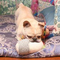 Hugsmart Products Inc dog toys Fiesta Chewsday Burrito Rope Plush Dog Toy