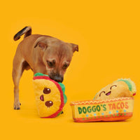BARK dog toys Doggos Tacos Plush Dog Toy Set - 3 Pc