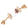 S'mores Rope Beige Stacked Tug Plush Squeaky Dog Toy