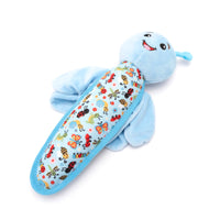 Blue Dragon Fly Spring Canvas Plush Wing Flapping Dog Toy