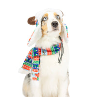 Christmas Ugly Sweater Antler Holiday Pet Hat with SnugFit