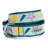 The Worthy Dog Collars XS Seashells Green Dog Collar