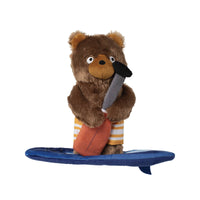 Water You Waiting For Lake Life Paddle Board Bear Plush Squeaky Dog Toy