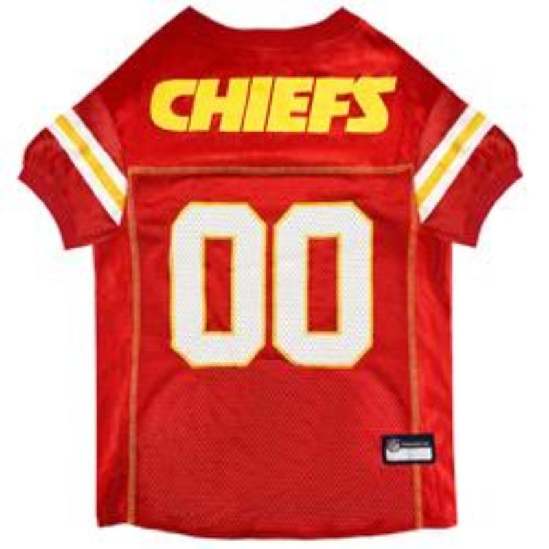 Pets First Tee's XS Kansas City Chiefs Mesh Dog Jersey
