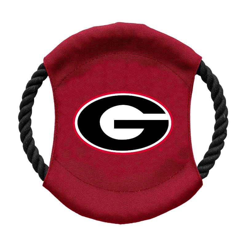 Little Earth Productions dog toys GA Bulldogs Team Flying Disc Dog Toy