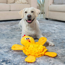 Outward Hound dog toys Snuffle Palz Chicken Interactive Puzzle Plush Dog Toy