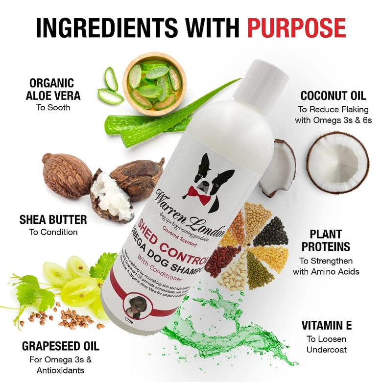 Warren London Dog Shampoo Shed Control Shampoo for Dogs