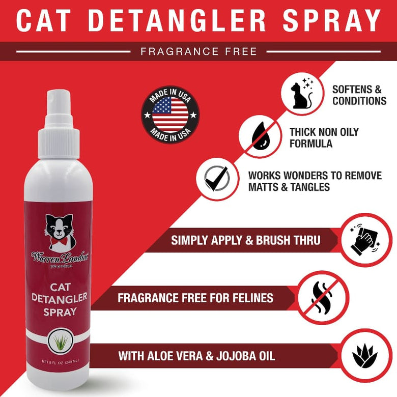 Warren London Cat Supplies Cat Detangler Spray - Unscented