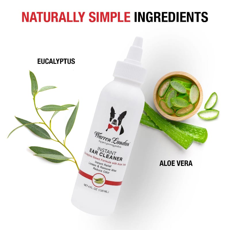 Warren London Spa Product Instant Ear Cleaner For Dogs 12 oz or 1 gallon - Professional Size - Removes Wax and Odor