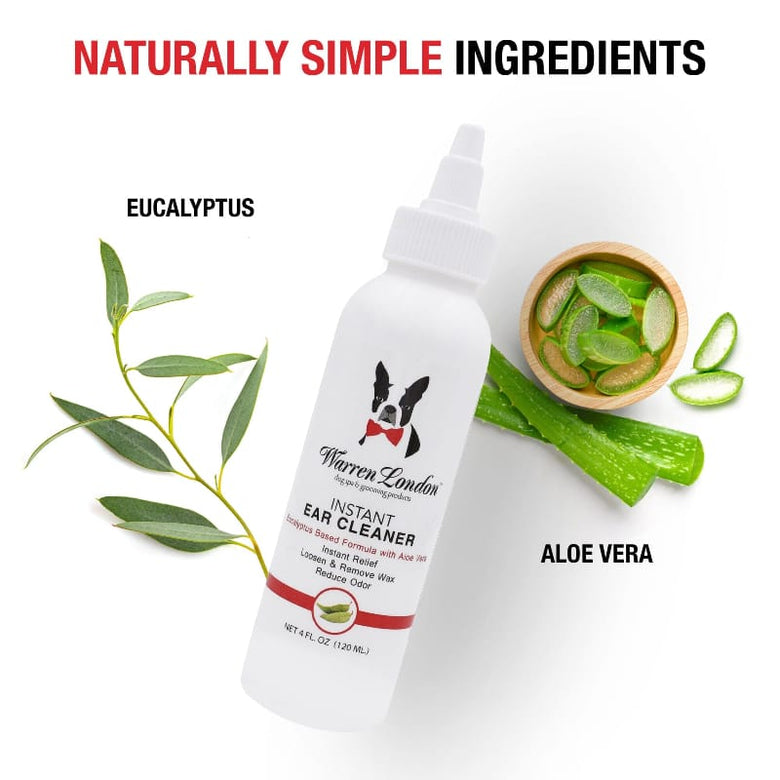Warren London Spa Product Instant Ear Cleaner For Dogs 12 oz or 1 gallon - Professional Size - Removes Wax and Odor