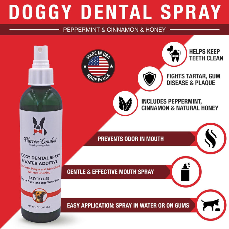 Warren London Spa Product Doggy Dental Spray & Water Additive