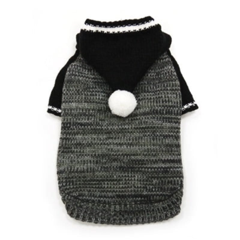Dogo Pet Fashions Sweaters 2XS Contrast Hoodie Black Dog Sweater