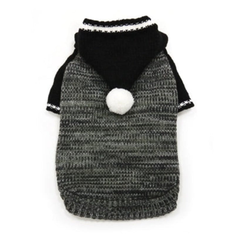 Dogo Pet Fashions Sweaters 2XS Contrast Hoodie Black Dog Sweater