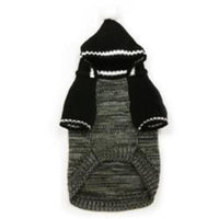 Dogo Pet Fashions Sweaters Contrast Hoodie Black Dog Sweater