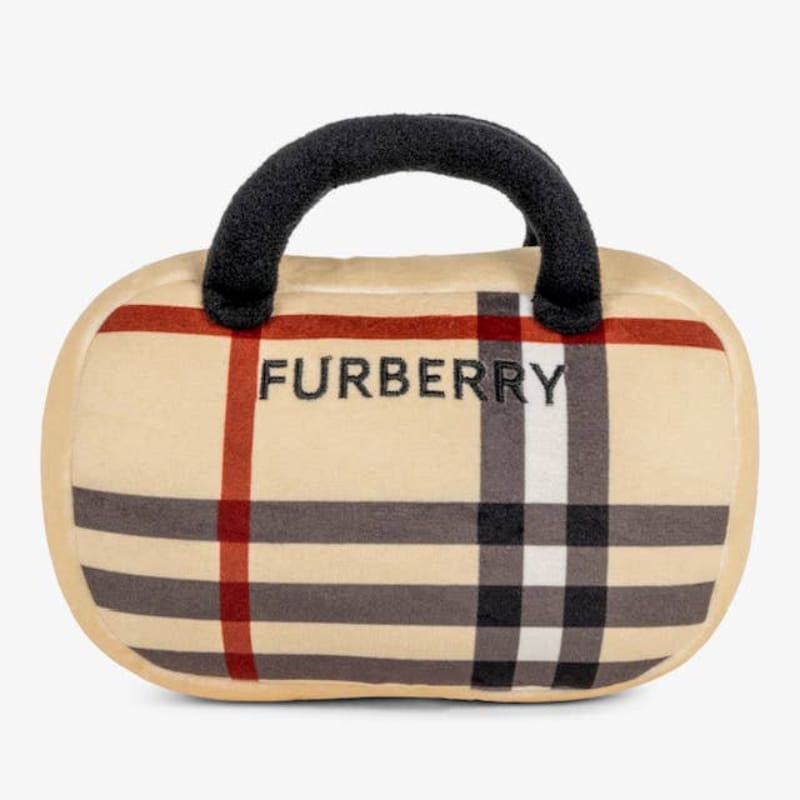 Muttzie dog toys Furberry Handbag Plush Dog Toy