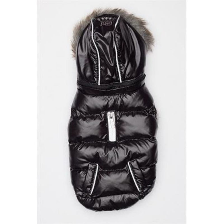 Barker's Bowtique Jackets-Coats XL Elite Reflective Black Pet Coat - Only Available in Size XL