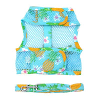 Doggie Design, Inc Harnesses XS Cool Mesh Dog Harness with Leash - Pineapple Luau