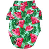Doggie Design Collared Shirts 2XS Hawaiian Juicy Watermelon Camp Dog Shirt