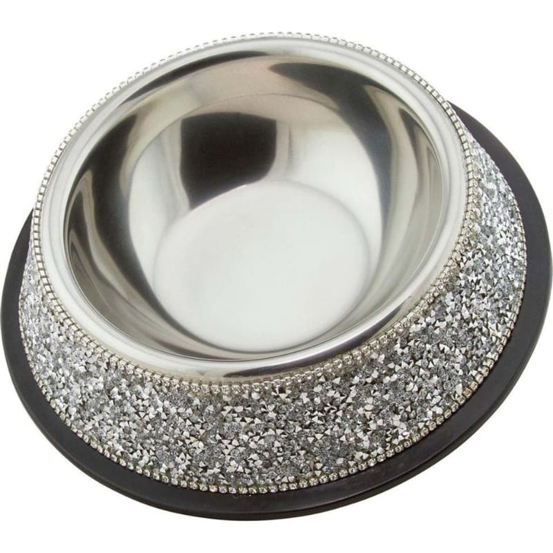 Sparkles Home Bowls S Luminous Bling Dog Bowls in 3 Sizes