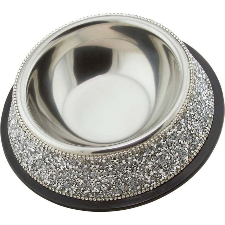 Sparkles Home Bowls S Luminous Bling Dog Bowls in 3 Sizes
