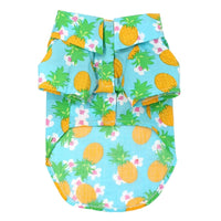 Doggie Design Collared Shirts Hawaiian Pineapple Luau Camp Dog Shirt