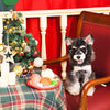 Hugsmart Products Inc dog toys Happy Woofmas Christmas Dinner Interactive Plush Dog Toy Set - 4 Pc