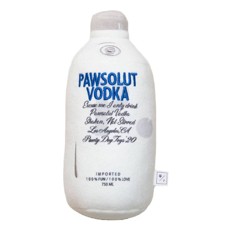 PAWTY Dog Toys dog toys Pawsolut Bottle Plush Squeak Dog Toy