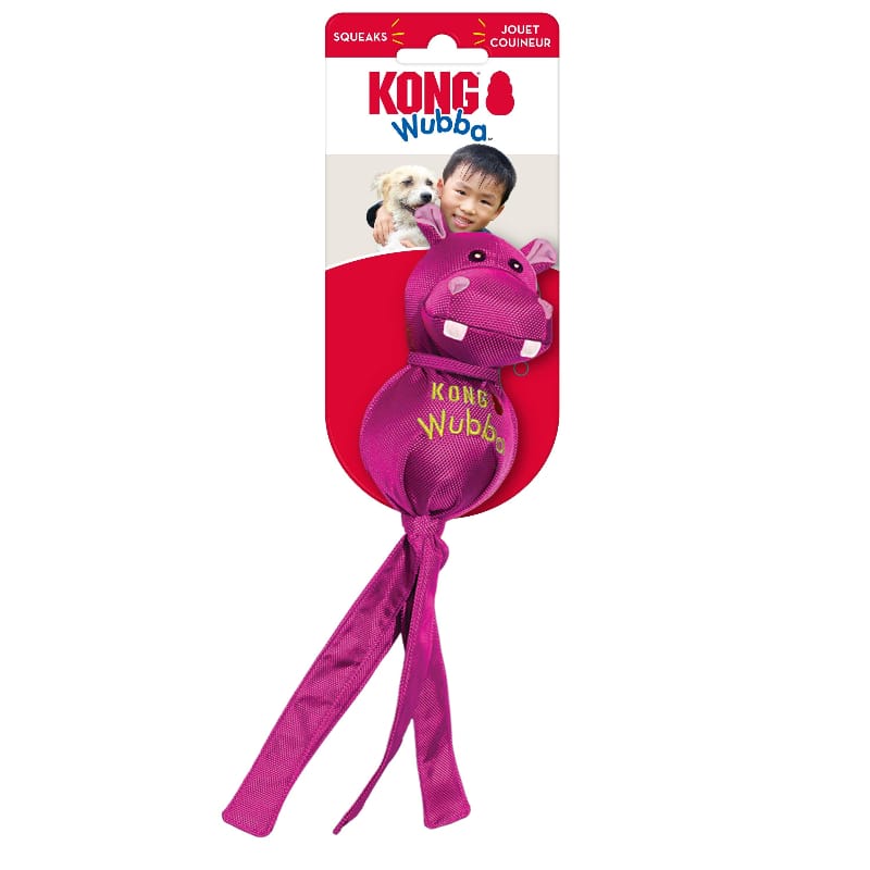 Kong dog toys Wubba Friends Hot Pink Ballistic Tug Dog Toy