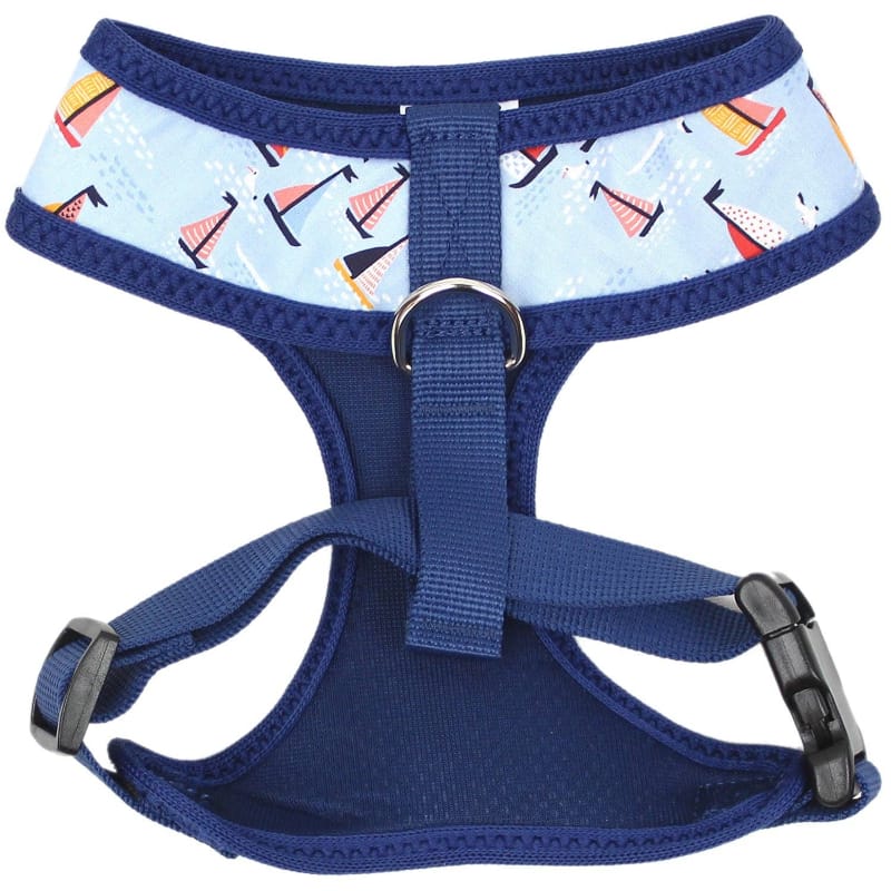 Parisian Pet® Harnesses Sailboats Freedom Ocean Blue Dog Harness