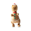 Christmas Holiday Cookie-Saurus Rex Plush Squeaky Dog Toy