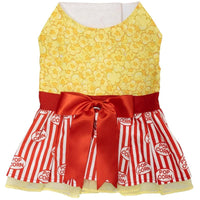 Doggie Design DRESSES SM Movie Theater Popcorn Dog Dress w/ Matching Leash