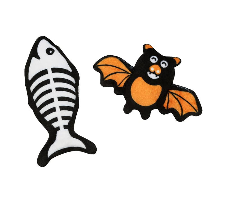 Pearhead, Inc. Cat Toys Pawloween Skeletal Fish & Bat Halloween Cat Toy Set - 2 Pc