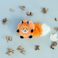 ZippyPaws dog toys Bushy Throw Fox Plush Dog Toy